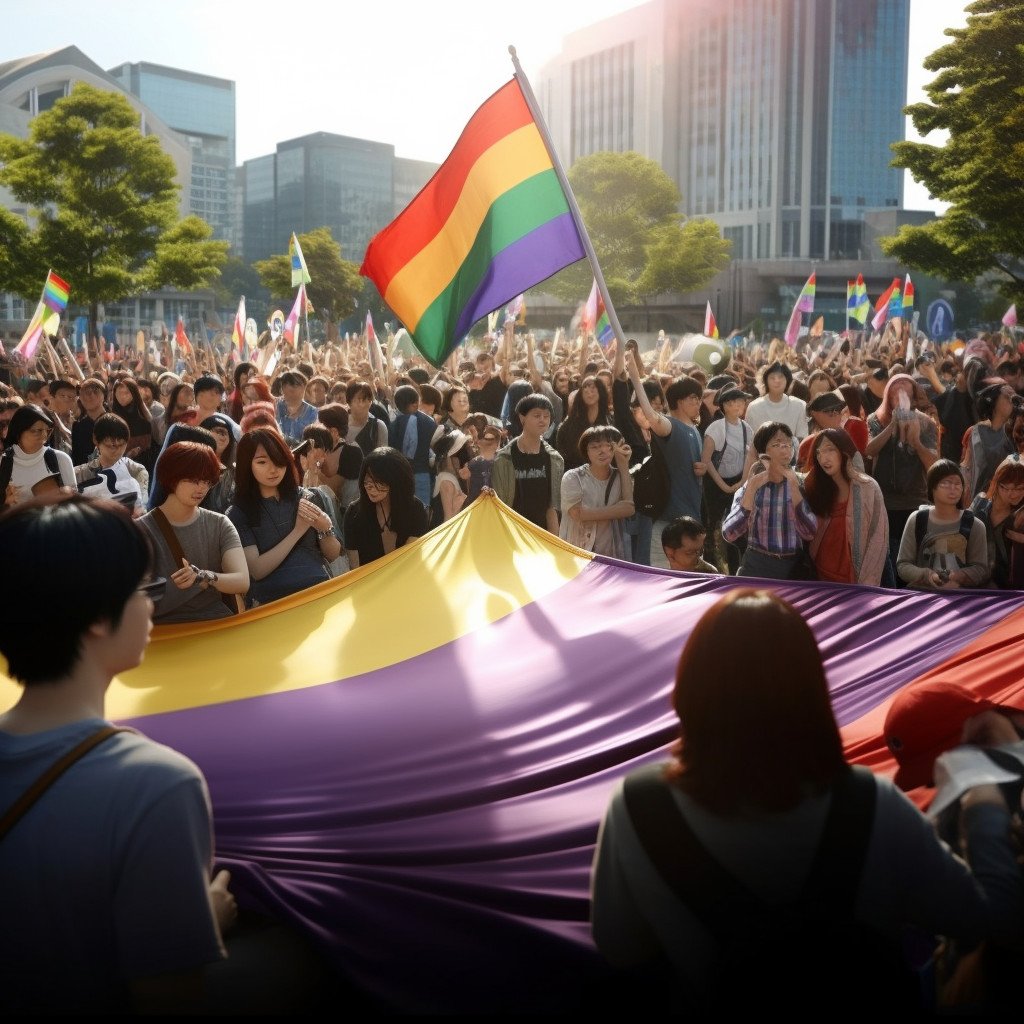 manifestation pour les droits des LGBT à Seoul