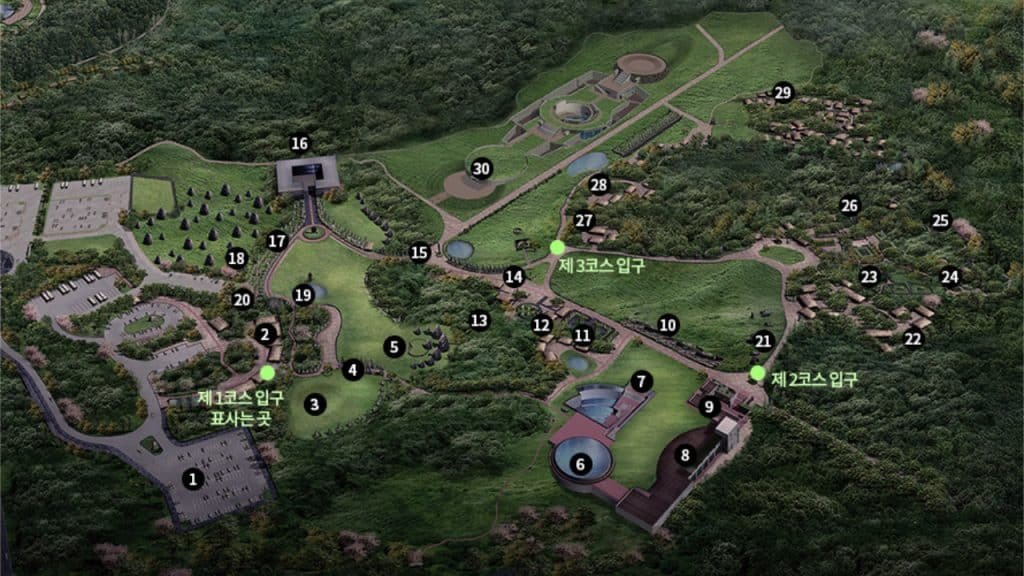 Plan complet de Jeju Stone Park