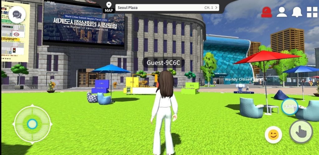 la place de Séoul dans le métavers