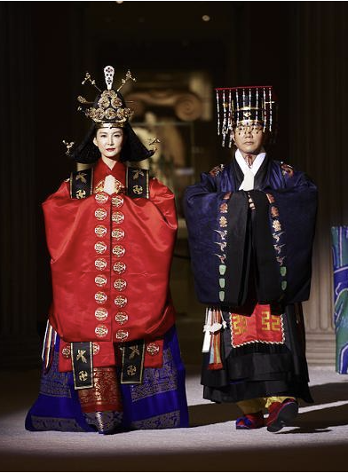 Hanbok de mariage pour les nobles de classe supérieure et les membres de la famille royale.