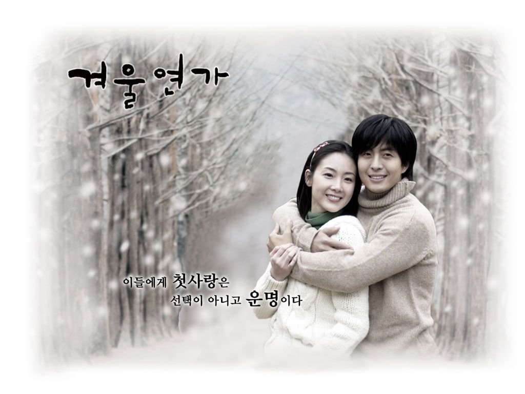 Affiche de « Winter Sonata », diffusé en 2004.