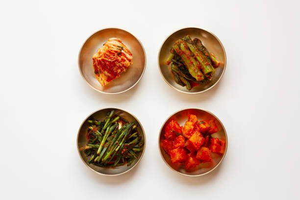 Quatre variétés de kimchi (iStock).