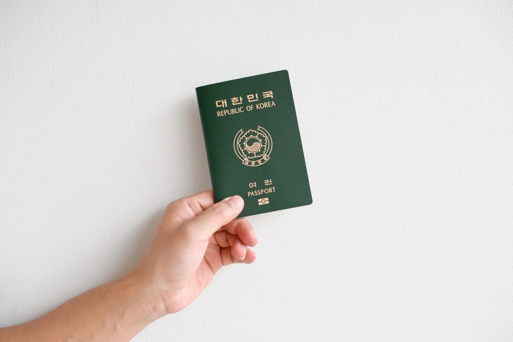 Passeport sud-coréen (source : Pixabay).