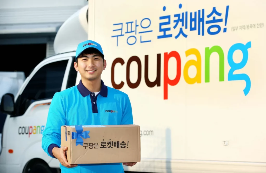 Image promotionnelle de Coupang en Corée du Sud.