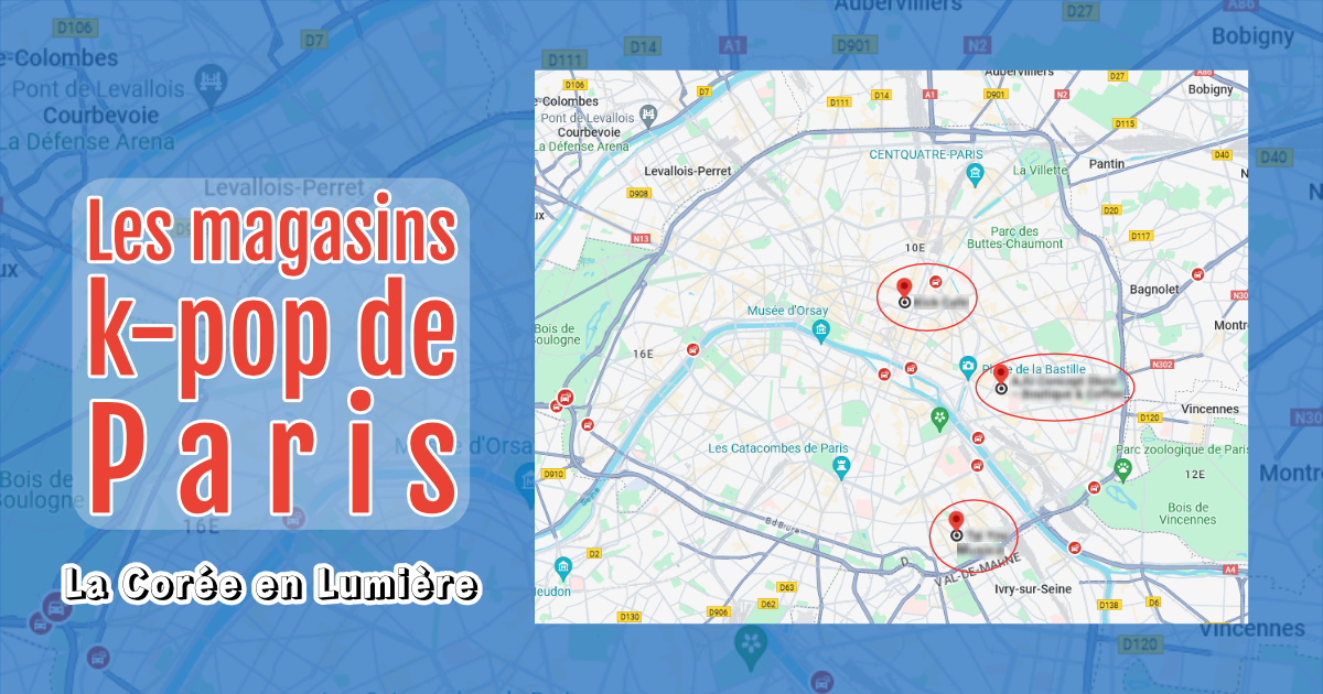 Magasins kpop à Paris.