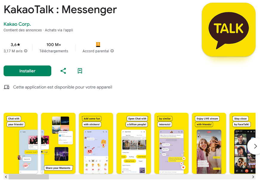 Quelle application pour parler avec des Corées n°1 de Corée ? 👉 KakaoTalk.