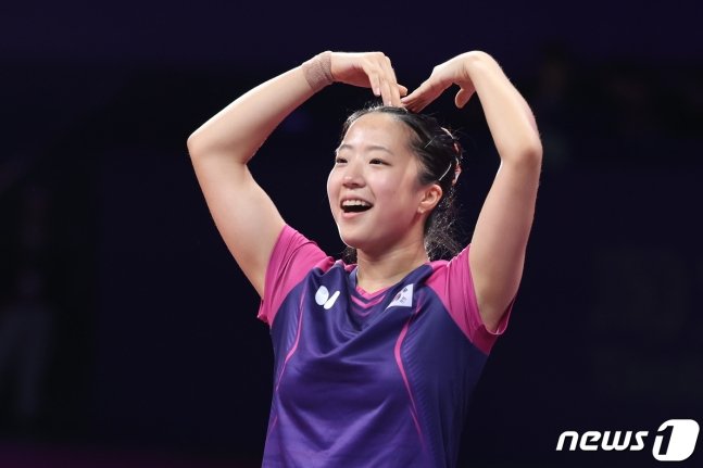 Shin Yu-bin, pongiste sud-coréenne (©Newsis).