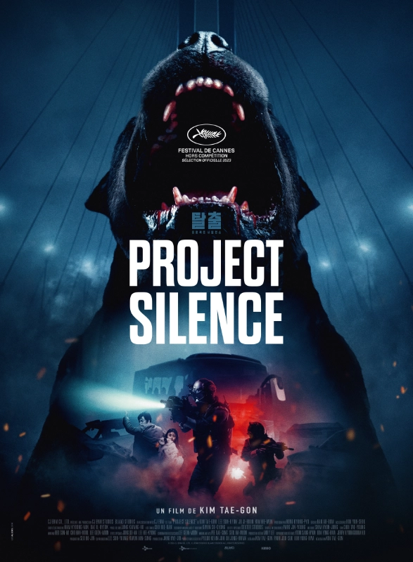 Affiche officielle française de Project Silence (©CJ ENM, ©Blaad, ©KMBO).
