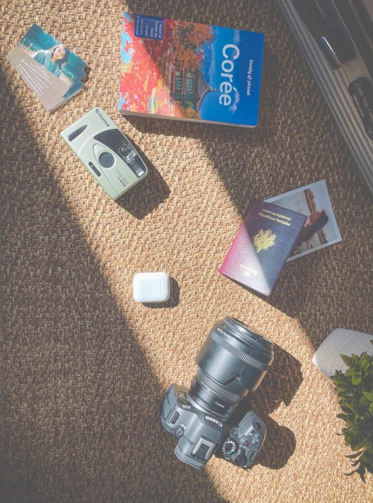 Sylvain se prépare pour son voyage en Corée (©Sylvain Colas).